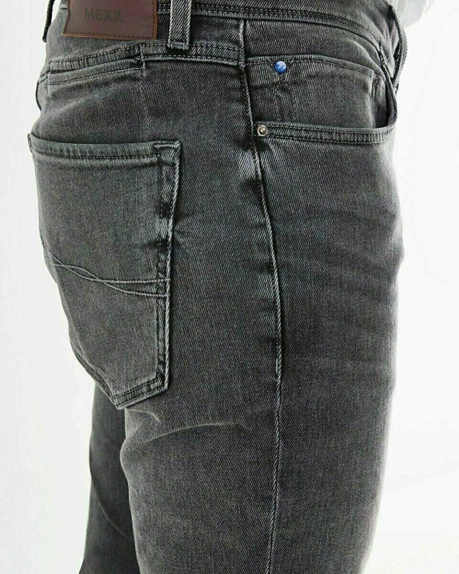 Mexx ADAM Jeans Black Used Czarne | OZBWA0147