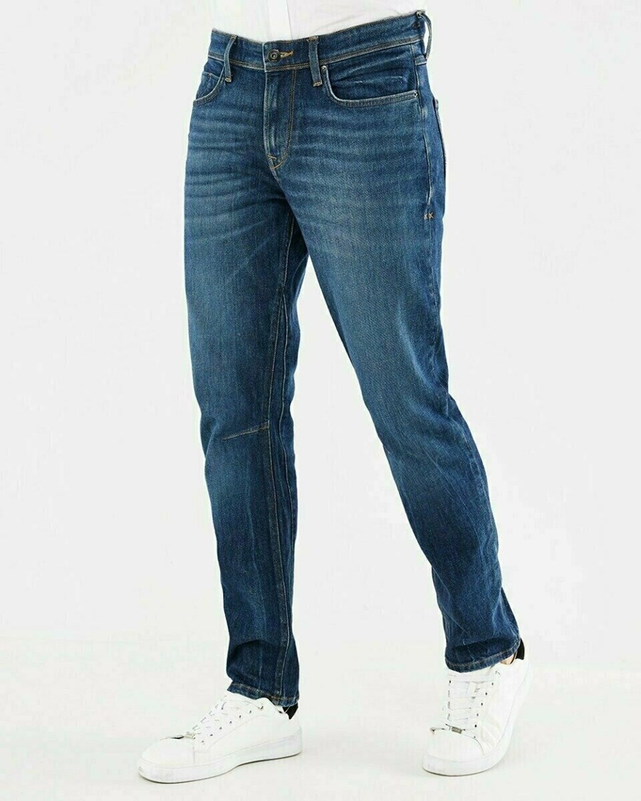 Mexx ADAM Jeans Dark Used Niebieskie | CXFIV9258