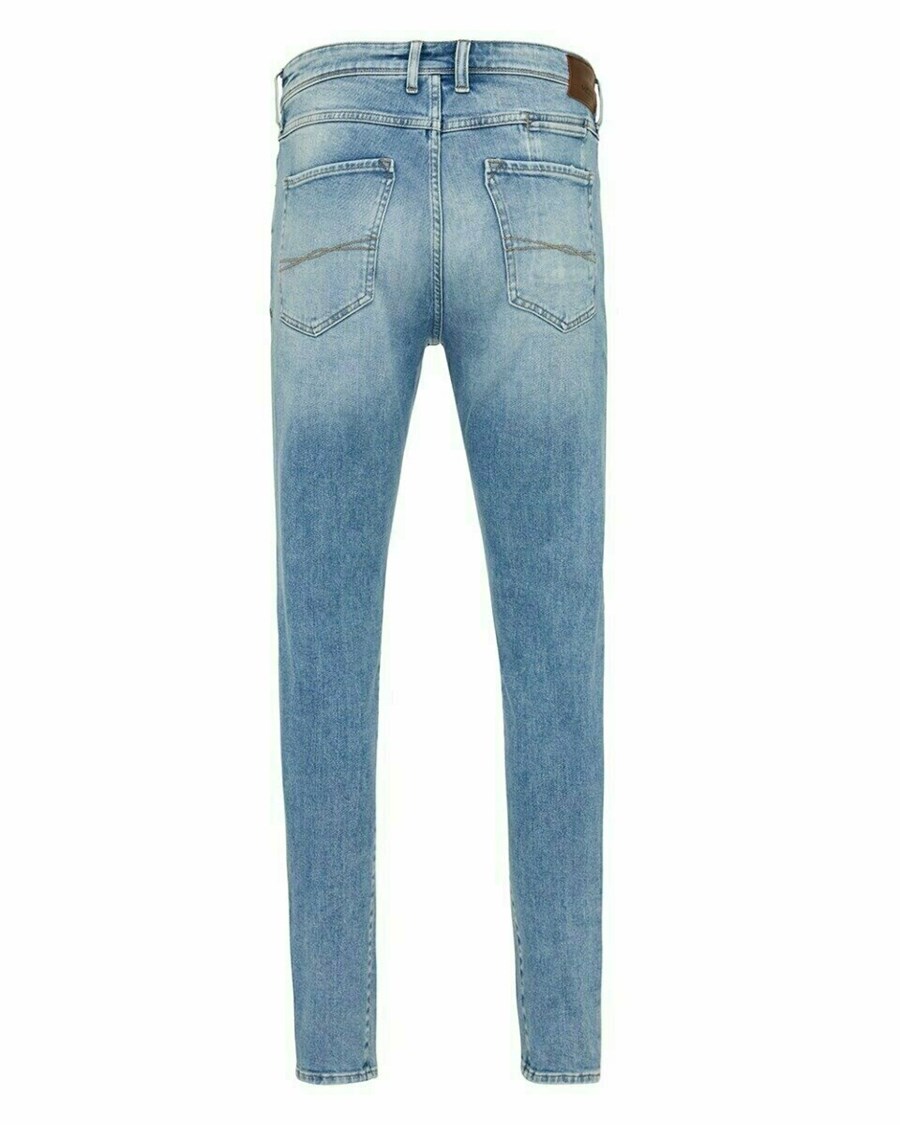 Mexx ADAM Mid waist/ Tapered leg jeans Light Bleach Niebieskie | RCILV4023