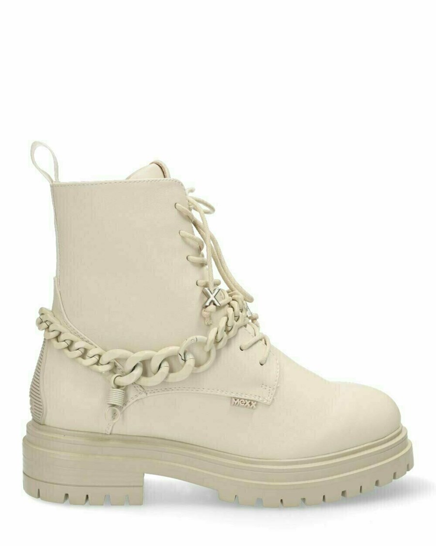 Mexx Ankle boot Fabulous Off White Białe | CLSRP1782