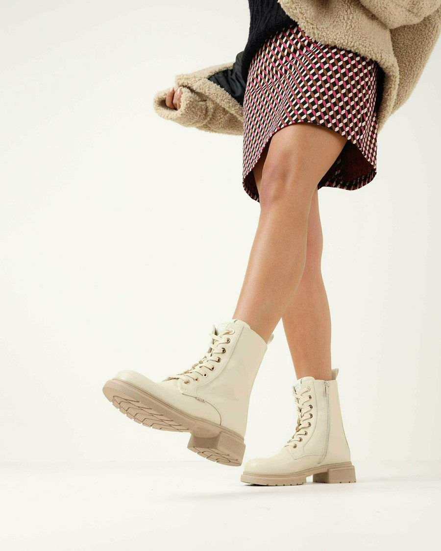 Mexx Ankle boot Holea Off White Białe | MGUNP0287