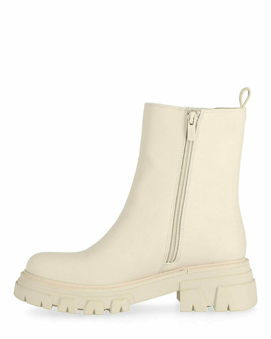 Mexx Ankle boot Keira Off White Białe | MLKIQ4815