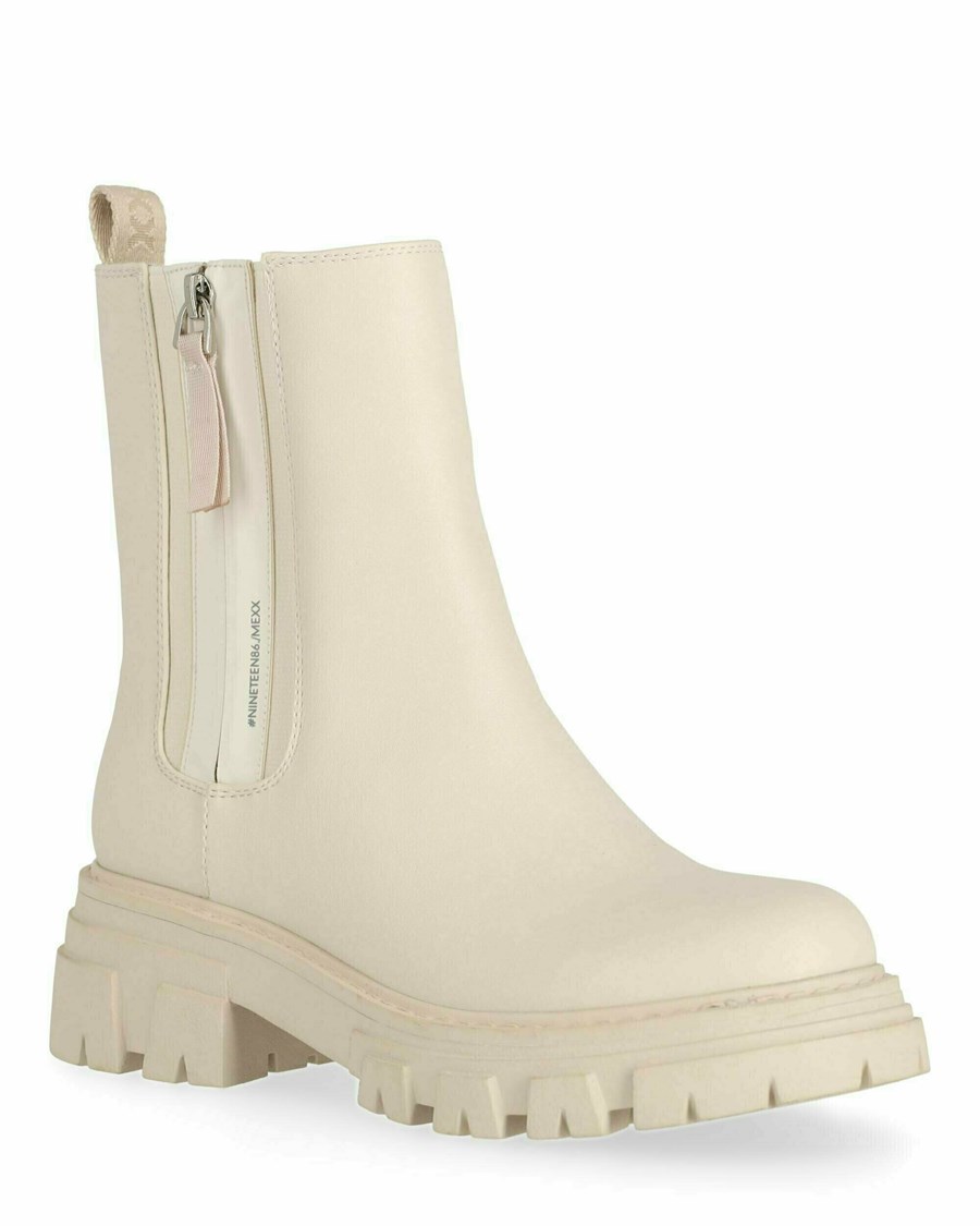 Mexx Ankle boot Keira Off White Białe | ORPEW2459