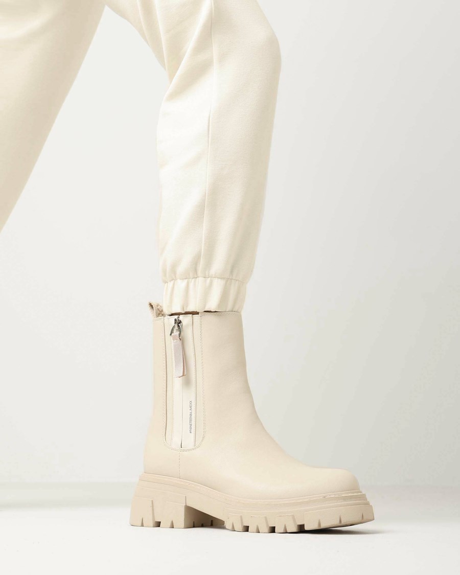 Mexx Ankle boot Keira Off White Białe | ORPEW2459