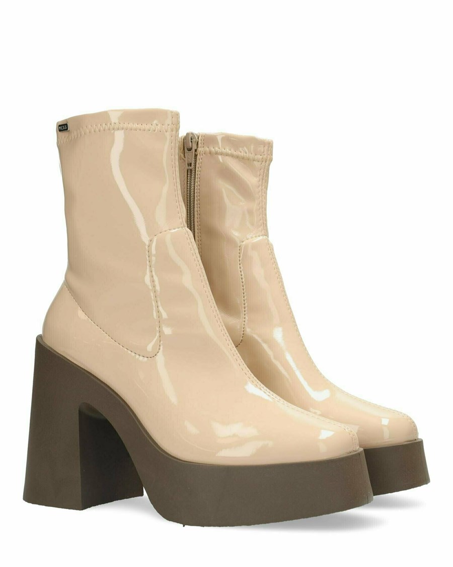 Mexx Ankle boot Kirez Nude Beżowe | QWATB2548