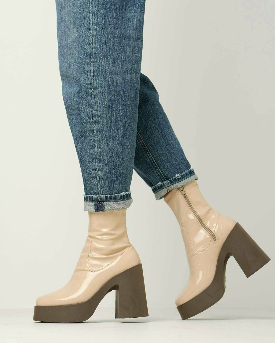 Mexx Ankle boot Kirez Nude Beżowe | QWATB2548