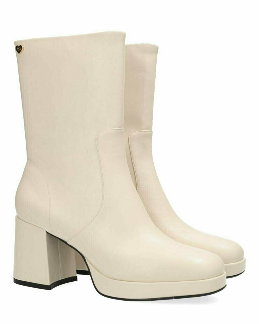 Mexx Ankle boot Kiwi Off White Białe | CPRVG3680