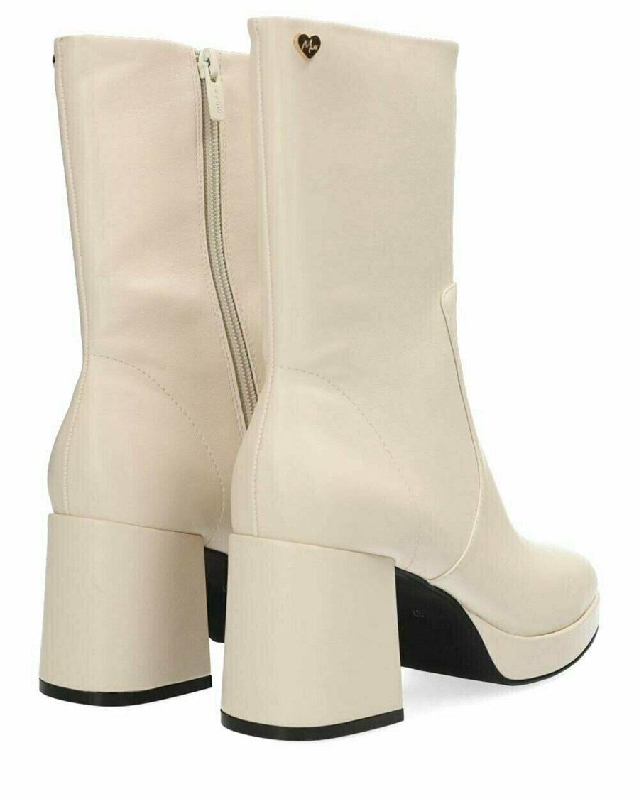 Mexx Ankle boot Kiwi Off White Białe | CPRVG3680