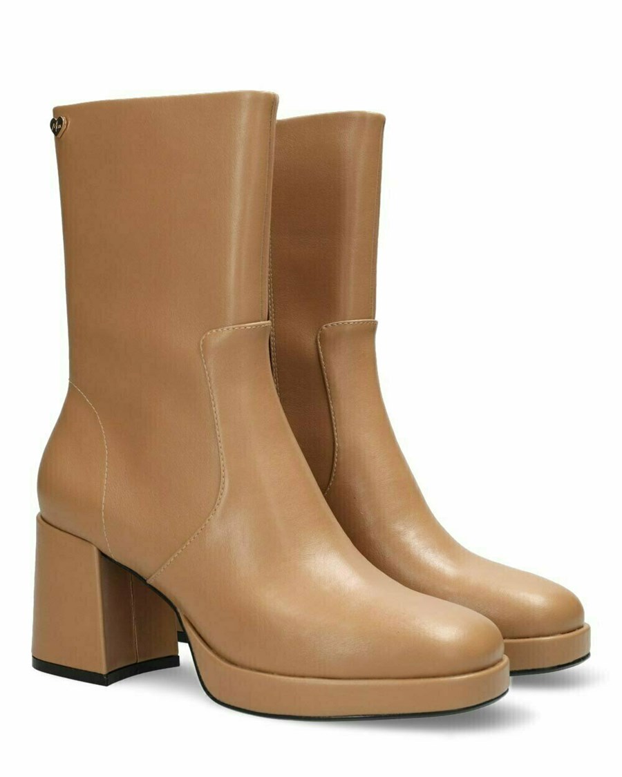 Mexx Ankle boot Kiwi Tan Beżowe | QEGLV7938