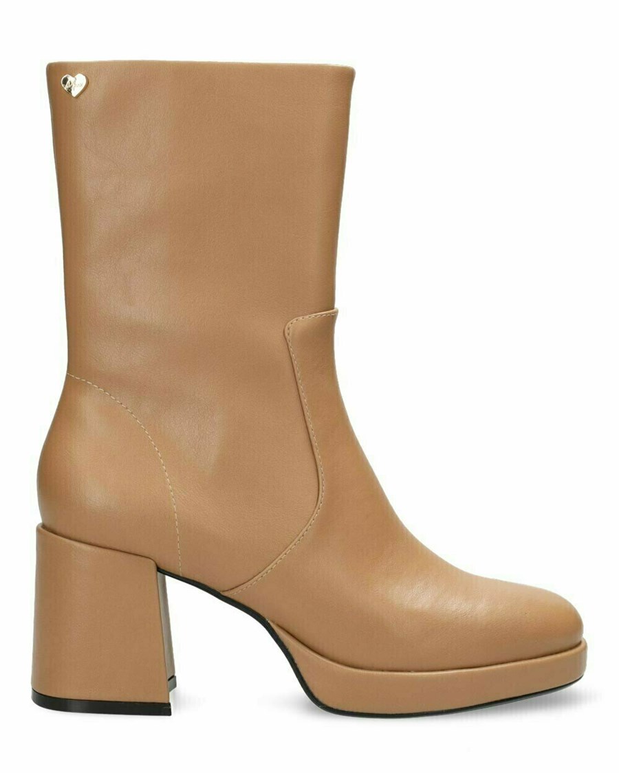 Mexx Ankle boot Kiwi Tan Beżowe | QEGLV7938