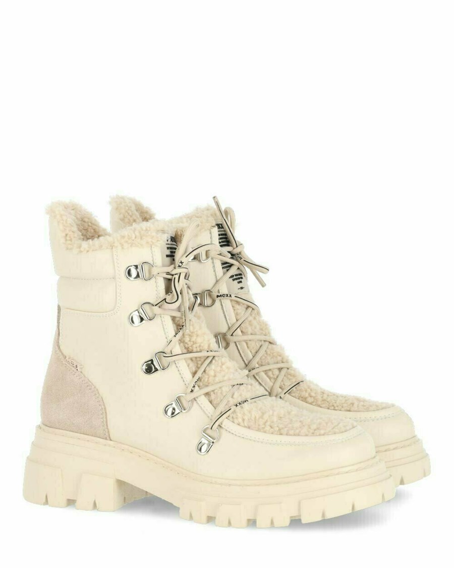 Mexx Ankle boot Kold Off White Białe | GQDAN9416