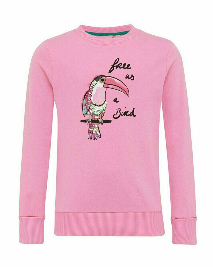 Mexx Artwork sweater Pink Różowe | KQNRF5496