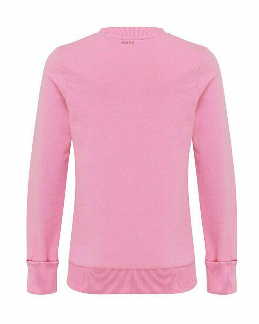 Mexx Artwork sweater Pink Różowe | KQNRF5496