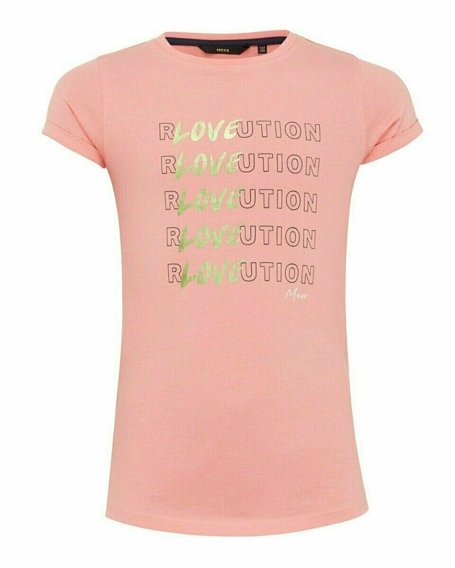 Mexx Artwork t-shirt Pink Różowe | GPKTL2586