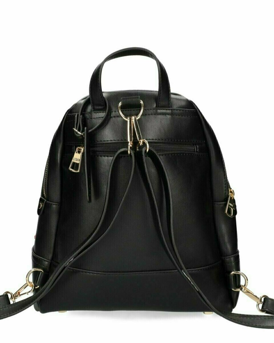 Mexx Backpack Black Srebrne | EBKSF9574