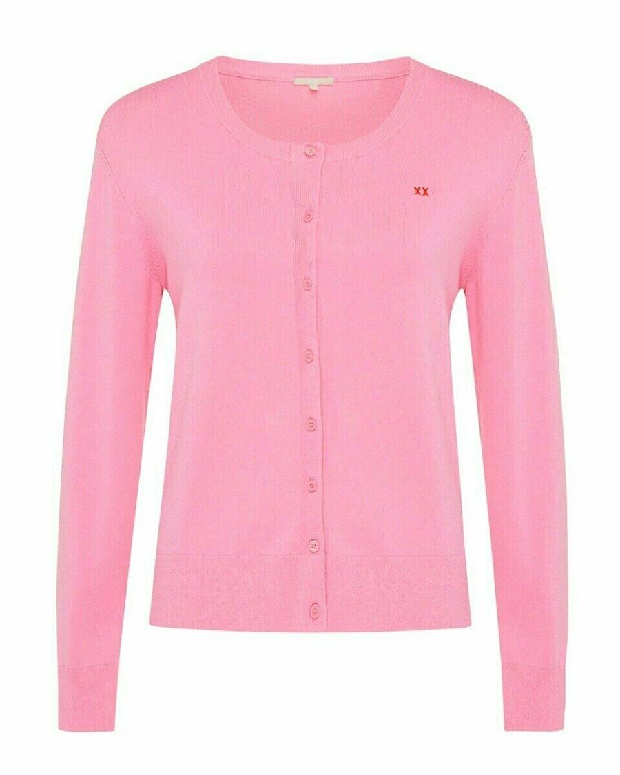 Mexx Basic knit cardigan Pink Różowe | HEOXA9135