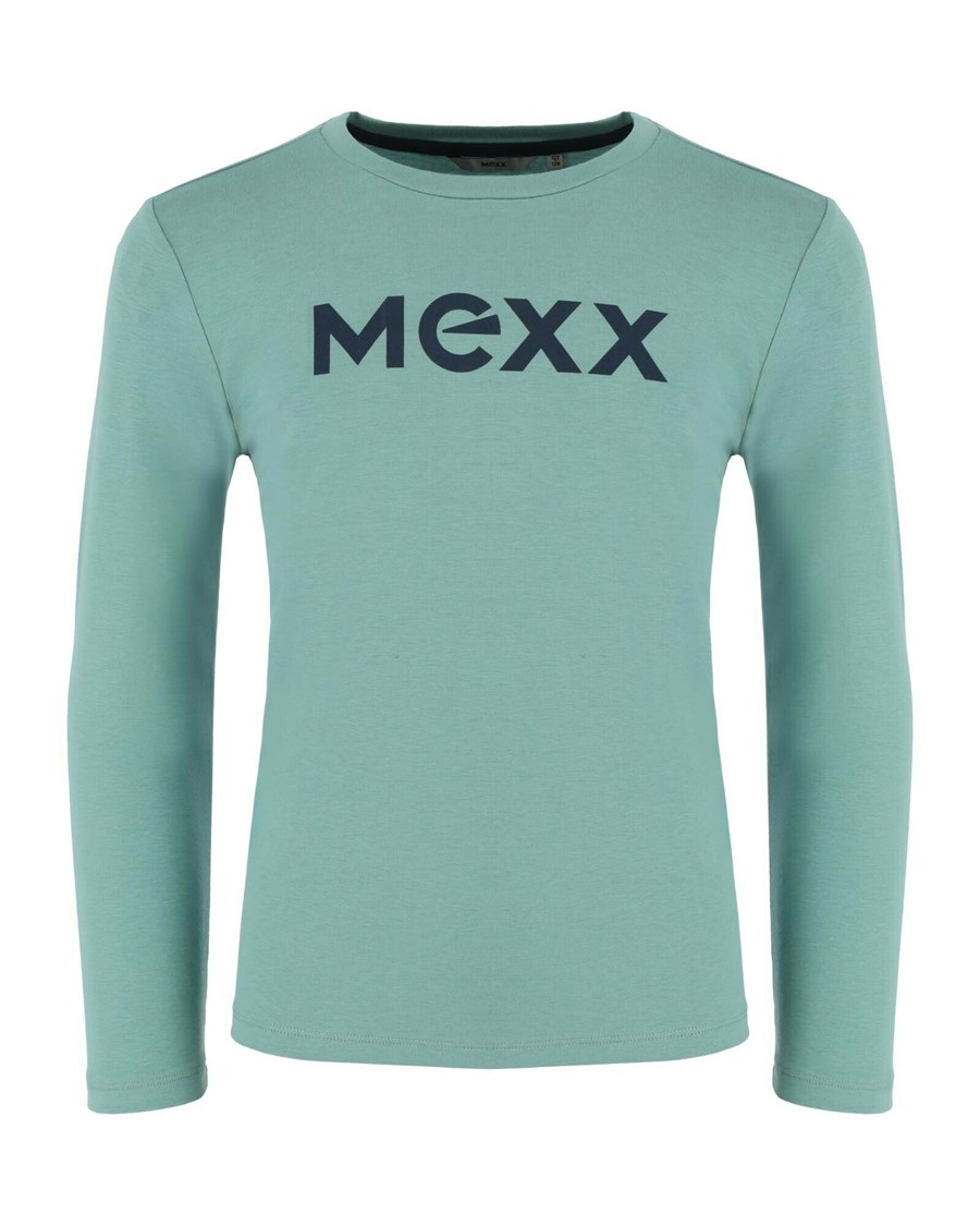 Mexx Basic long sleeve tee Dark Mint Ciemny Mięta | CIOEL0386