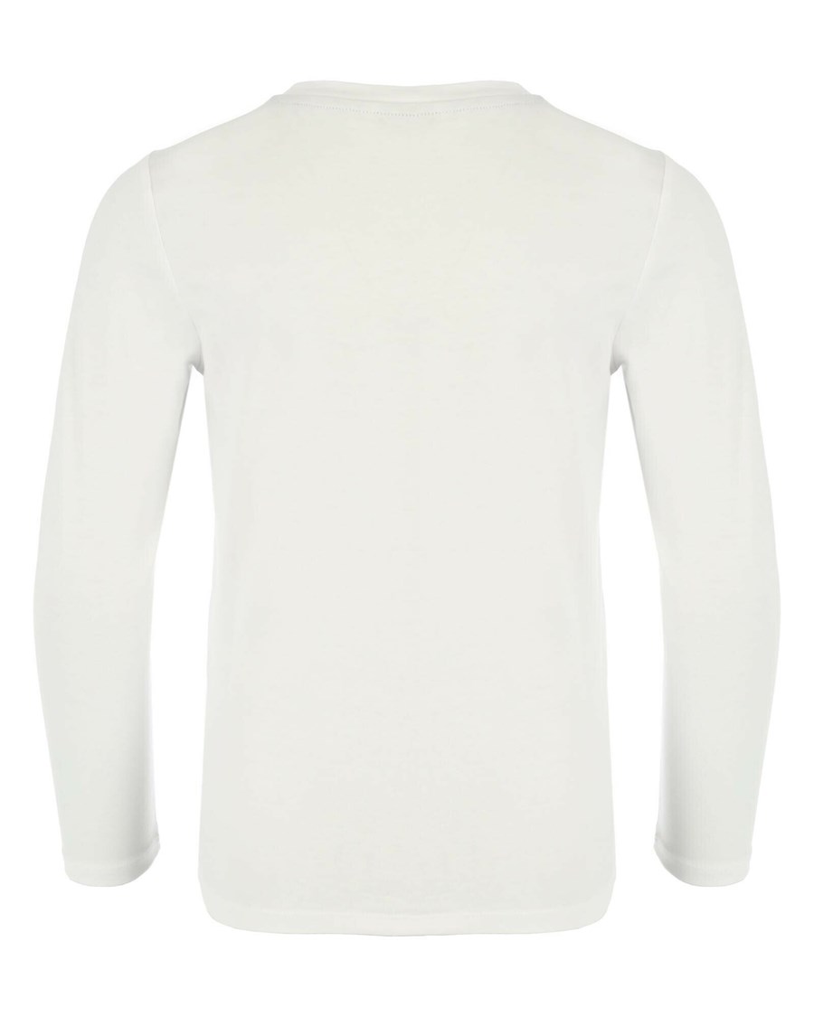 Mexx Basic long sleeve tee White Białe | UVFQC9732