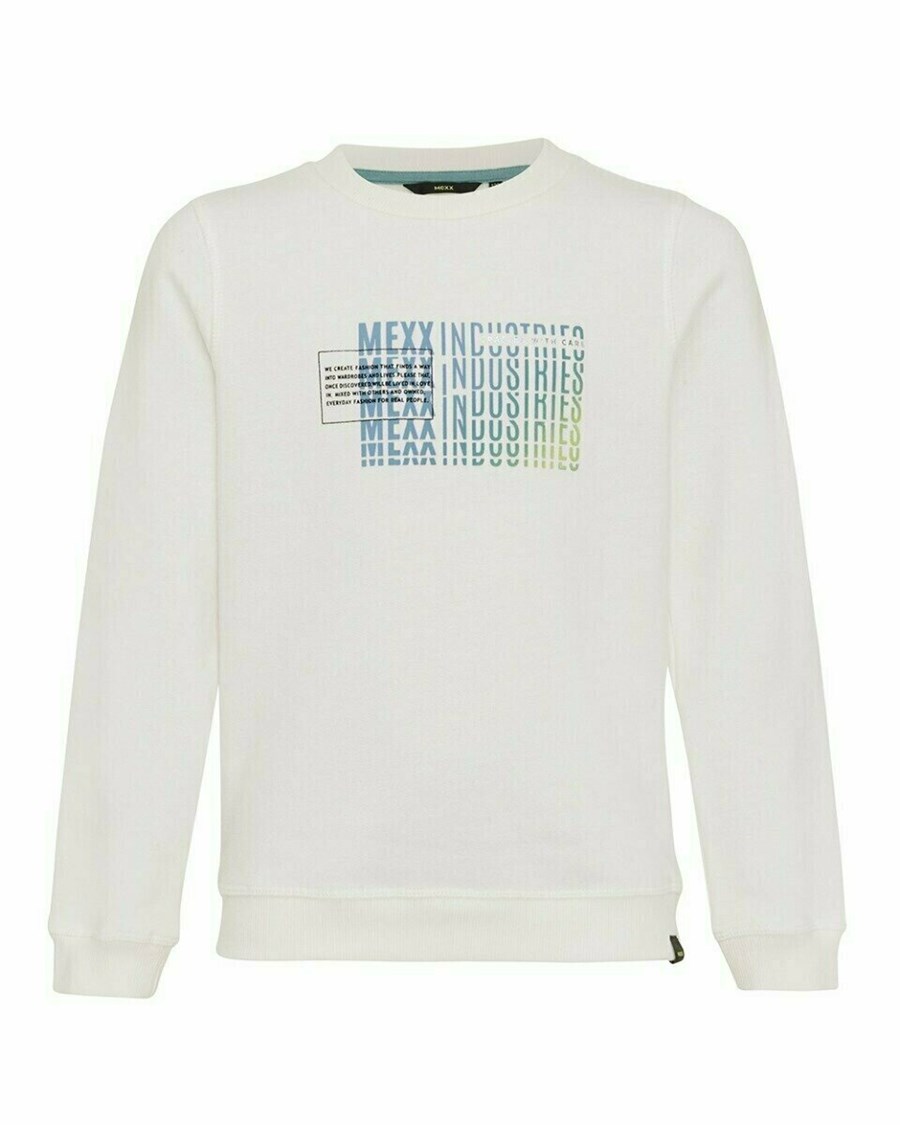 Mexx Basic sweater Off white Białe | ZTGUF1283