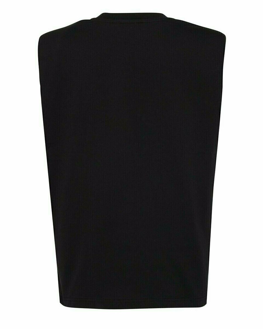 Mexx Bez Rękawów shoulderpad top Black Czarne | QVIAX3859