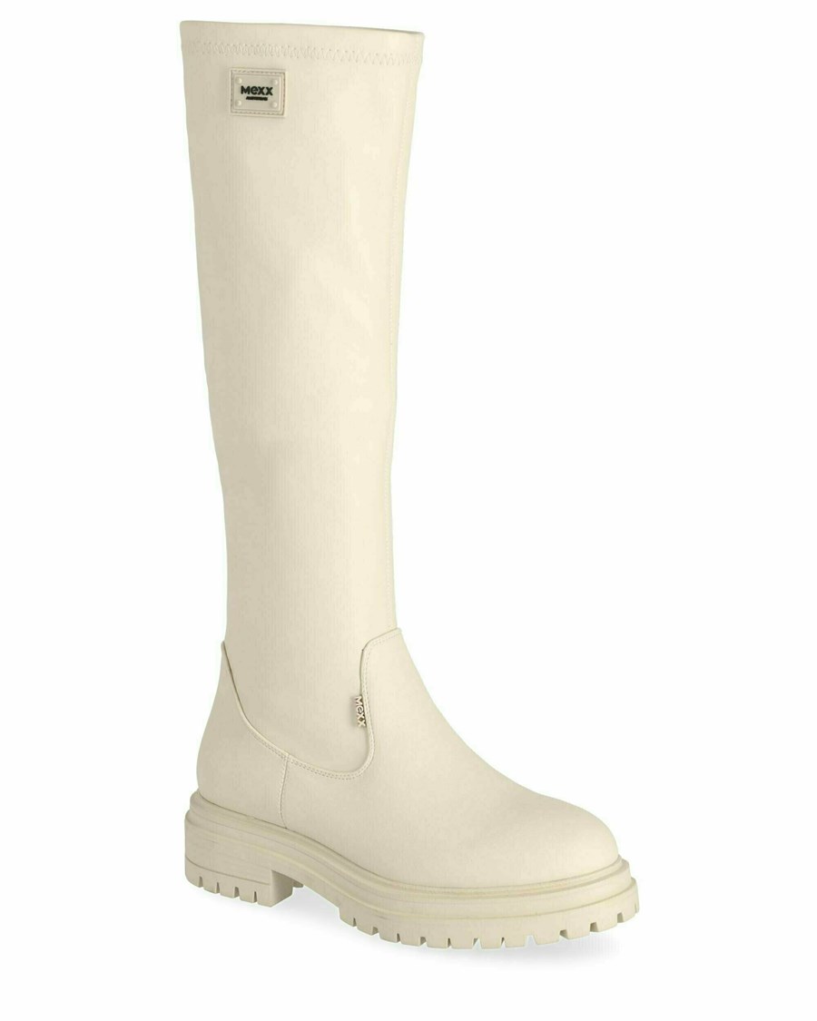 Mexx Boot Kymora Off White Białe | NCBFL6032