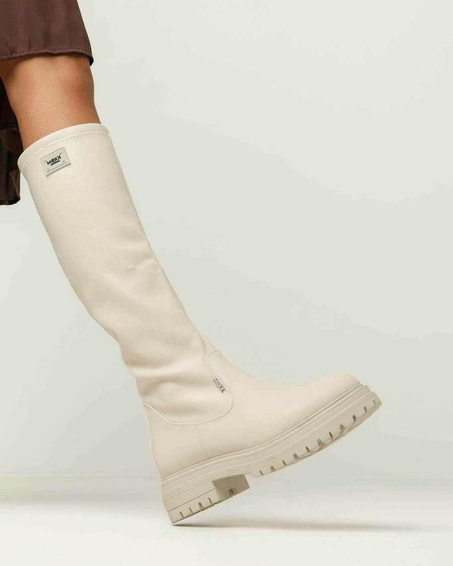 Mexx Boot Kymora Off White Białe | NCBFL6032