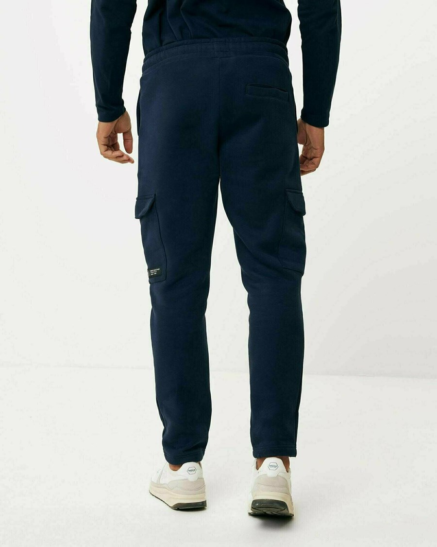 Mexx Cargo sweatpants Navy Niebieskie | UTENM1650