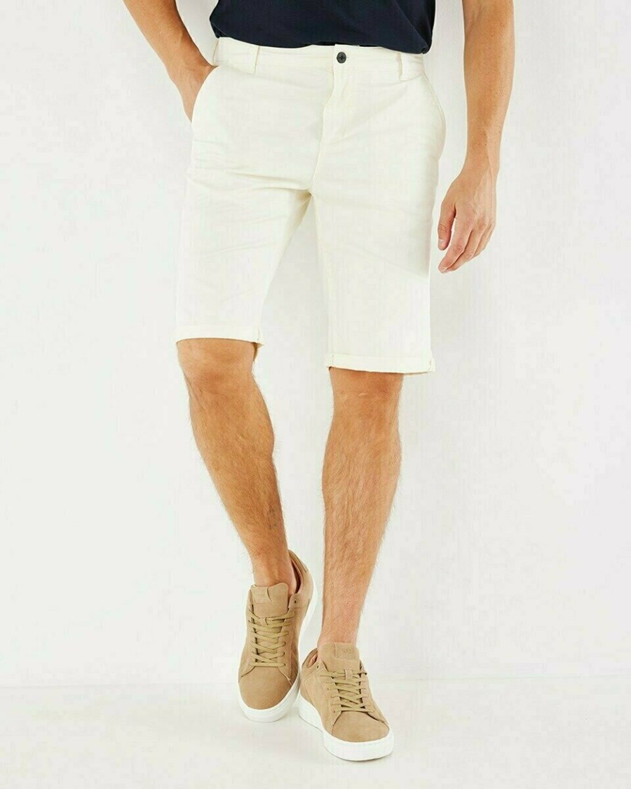 Mexx Chino short Off White Białe | VZNSY8271