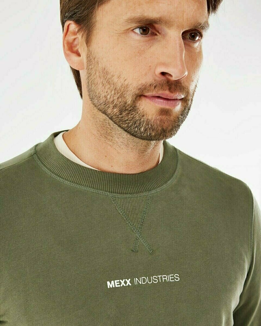 Mexx Crew neck sweatshirt Army Green Zielone | OGSBL9136