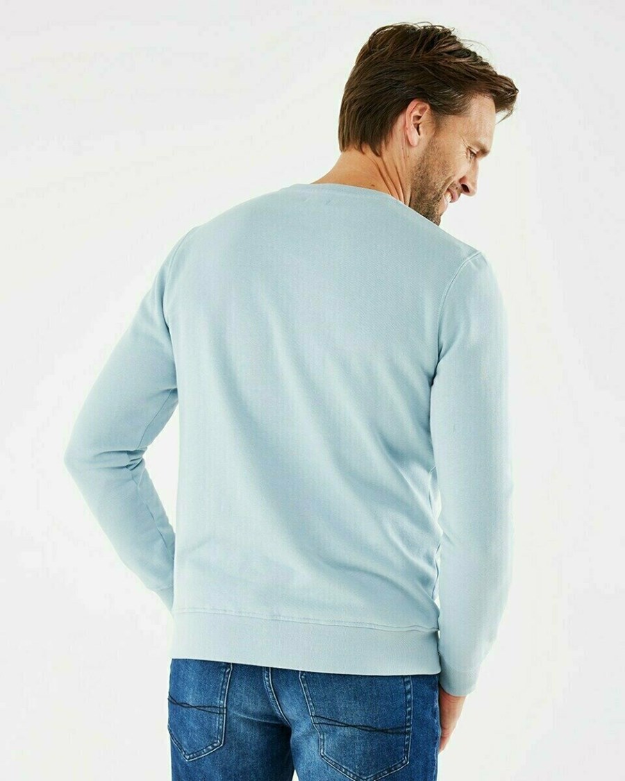 Mexx Crew neck sweatshirt Grey Mint Szare | SXWKR2148