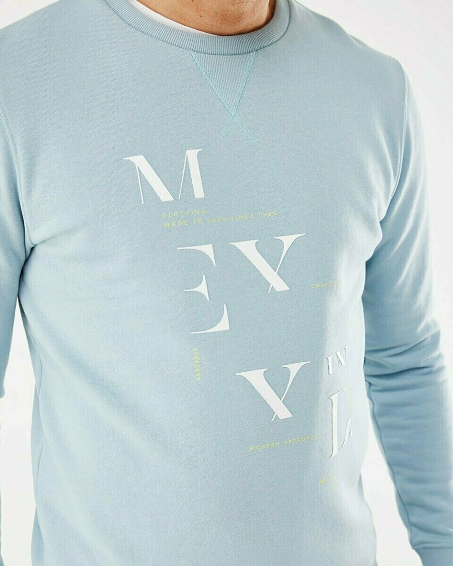 Mexx Crew neck sweatshirt Grey Mint Szare | SXWKR2148