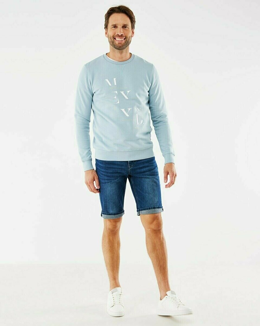 Mexx Crew neck sweatshirt Grey Mint Szare | SXWKR2148