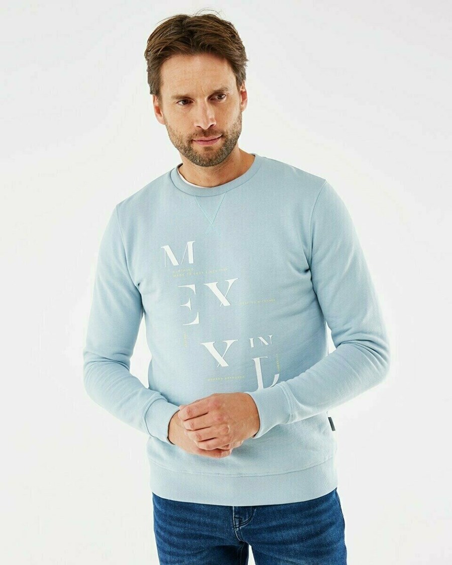 Mexx Crew neck sweatshirt Grey Mint Szare | SXWKR2148