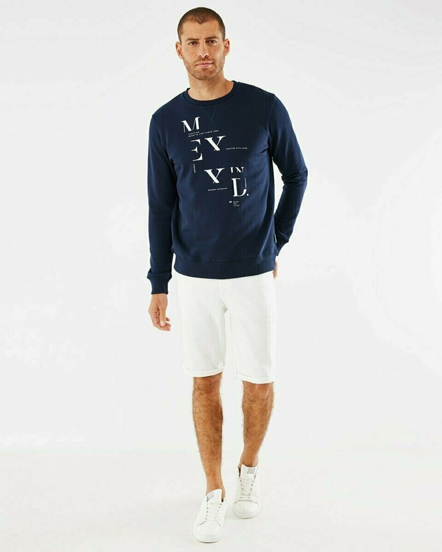 Mexx Crew neck sweatshirt Navy Niebieskie | IXOAY4163