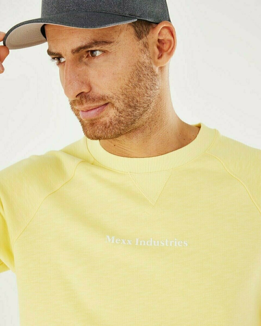 Mexx Crew neck sweatshirt Yellow Żółte | FRICH7042