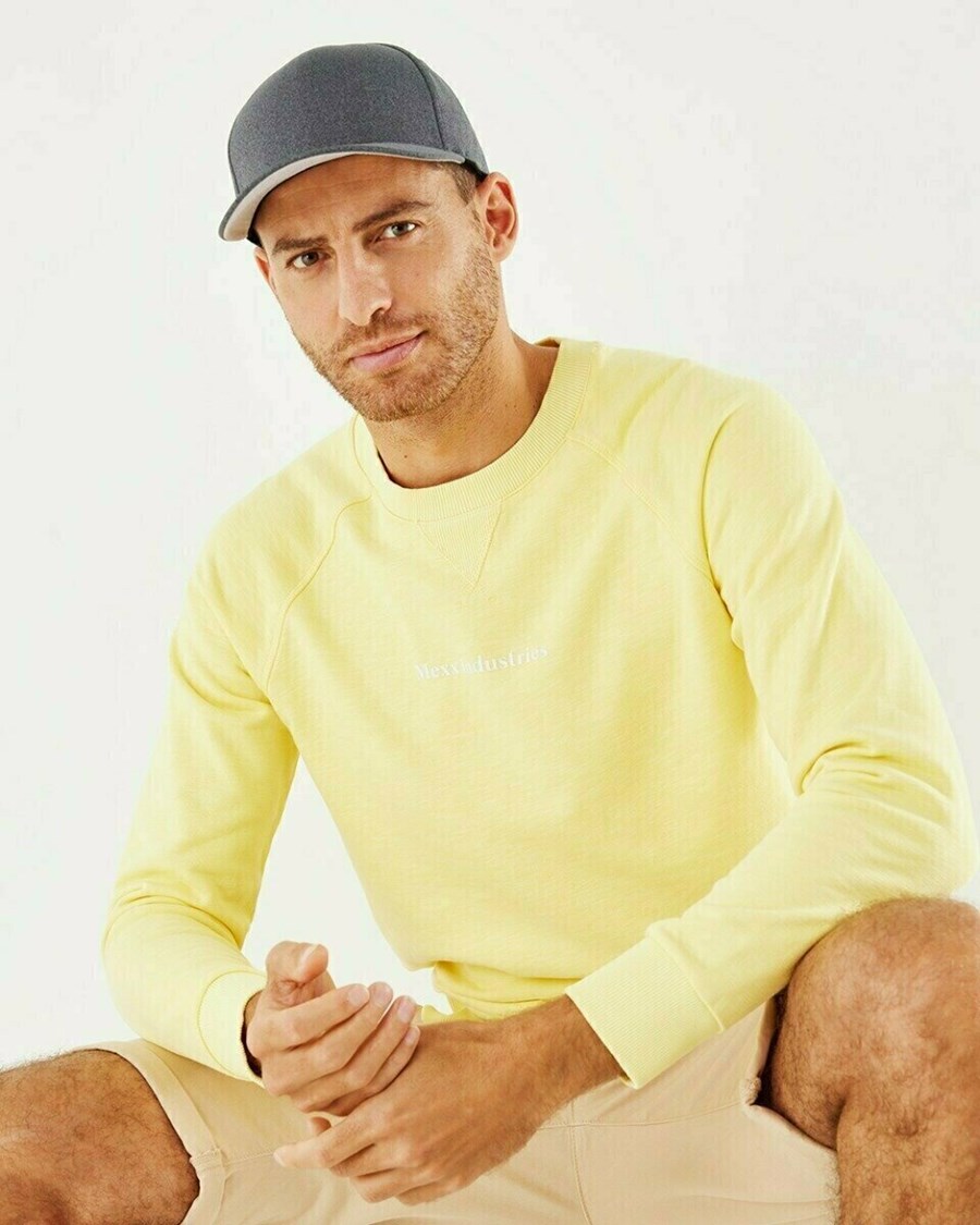 Mexx Crew neck sweatshirt Yellow Żółte | FRICH7042