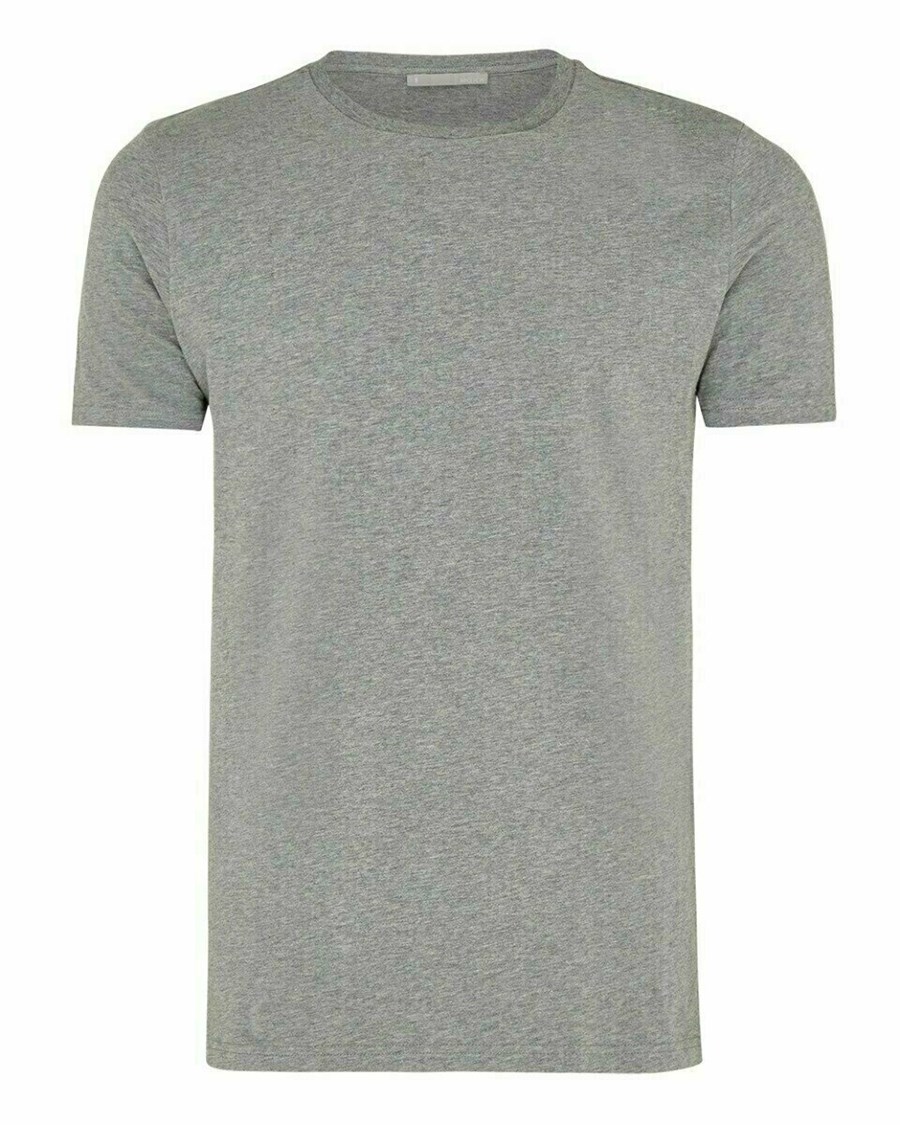 Mexx Crewneck T-Shirt Grey Melange Szare | DURFP1043