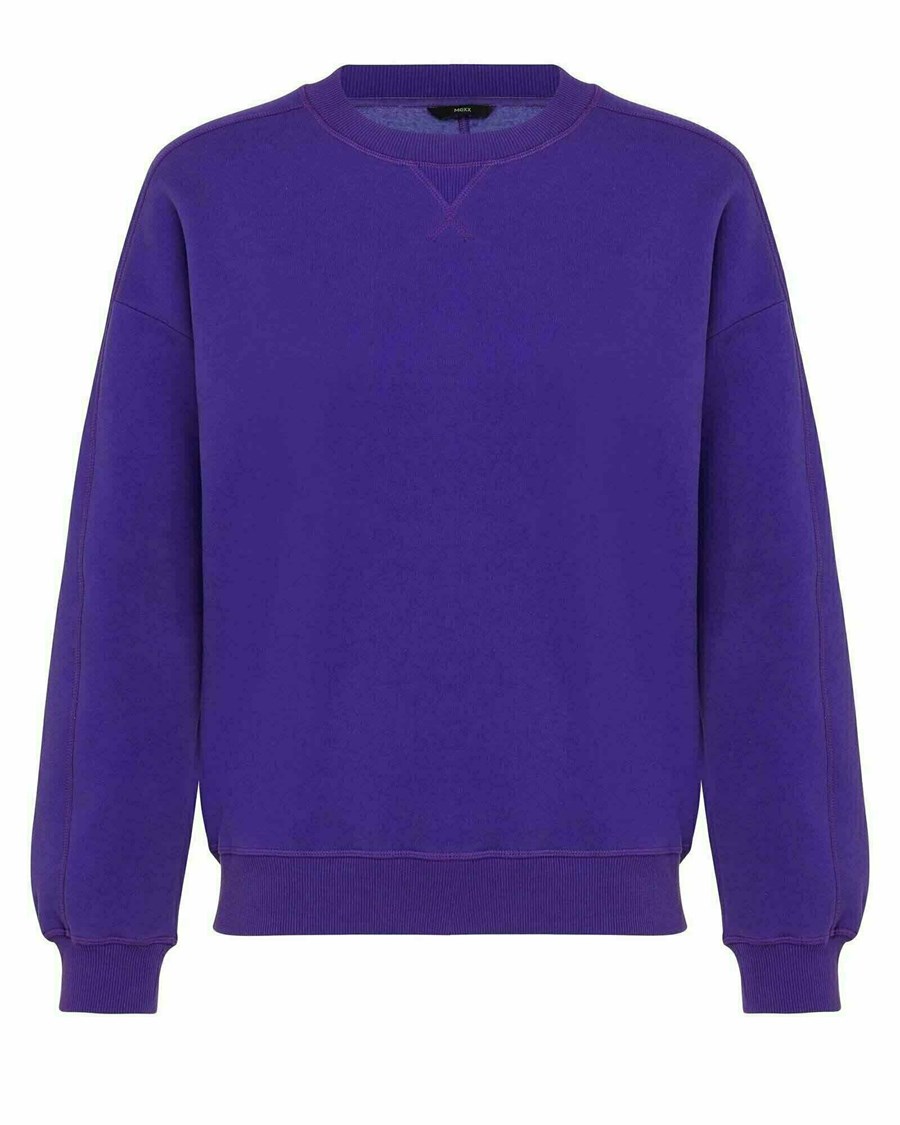 Mexx Crewneck sweater Bright Purple Fioletowe | MNEUZ9081