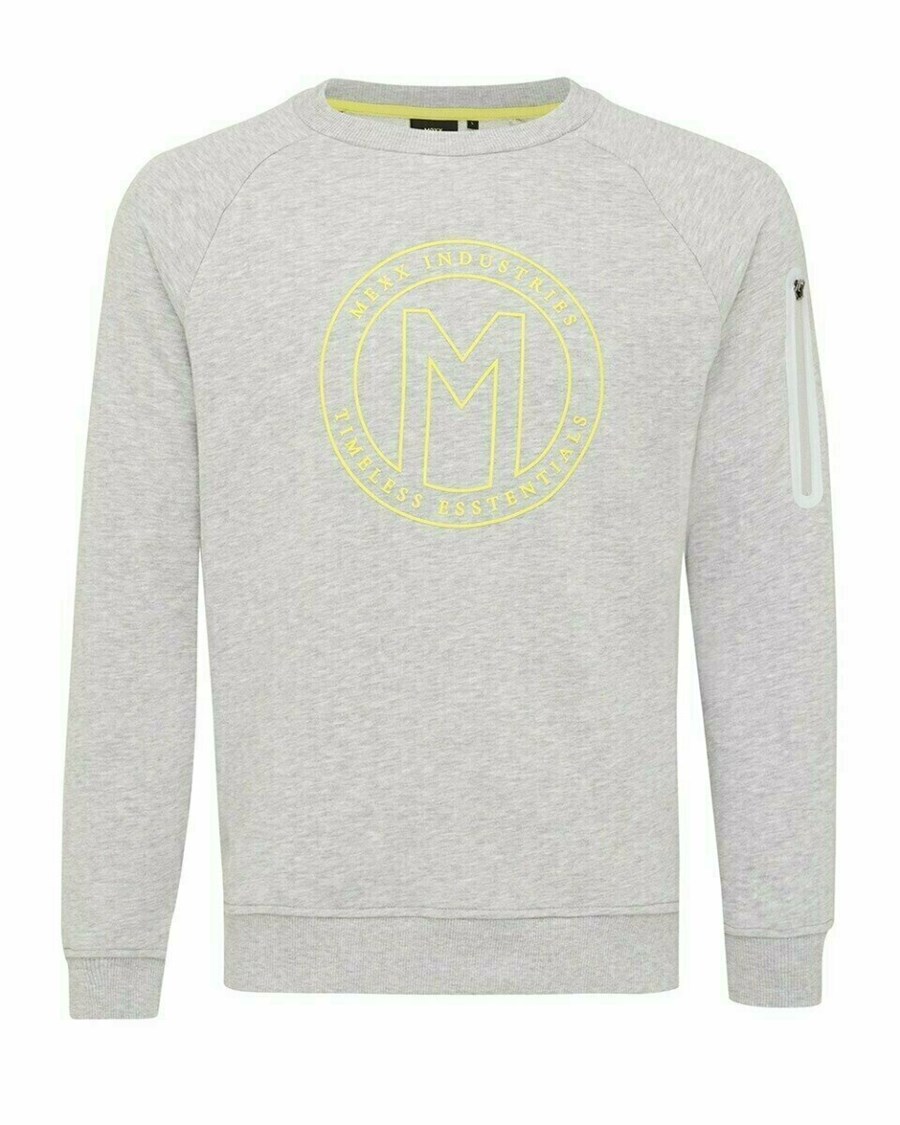 Mexx Crewneck sweater Grey Melee Szare | OLJZY4627