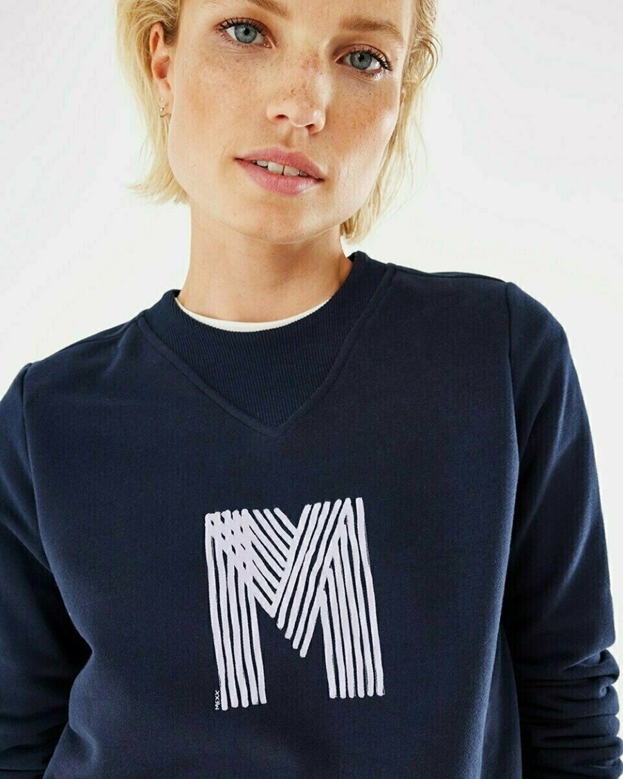 Mexx Crewneck sweater Navy Niebieskie | EONZK6802