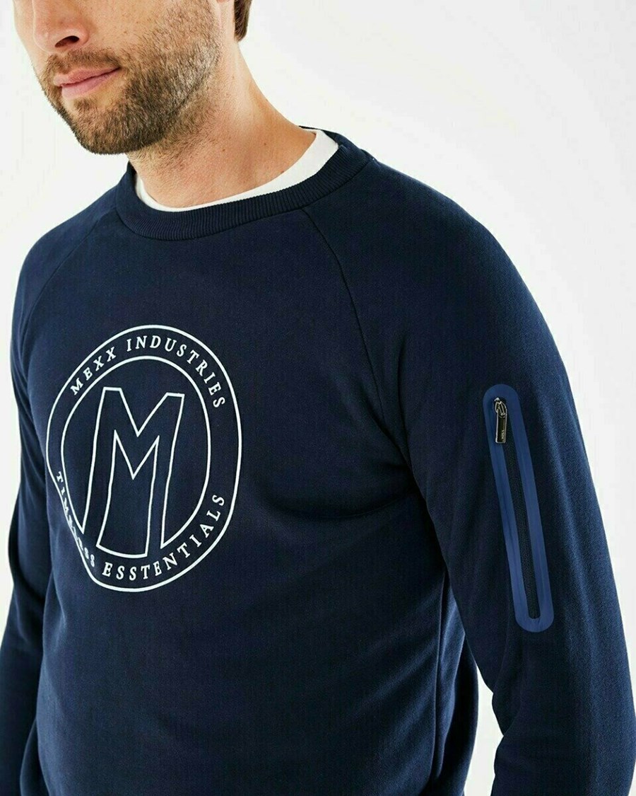 Mexx Crewneck sweater Navy Niebieskie | UYHZC1489