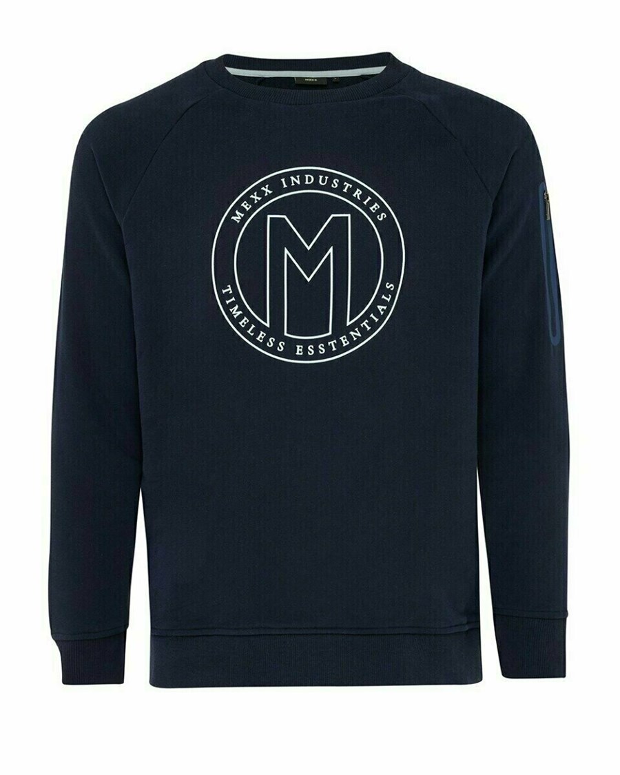 Mexx Crewneck sweater Navy Niebieskie | UYHZC1489