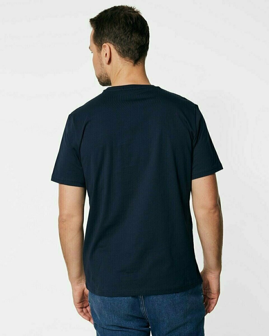 Mexx Crewneck t-shirt Navy Niebieskie | HTJSE1945