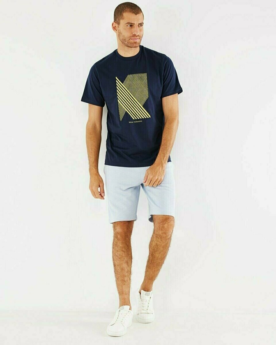 Mexx Crewneck t-shirt Navy Niebieskie | UCXIG8631