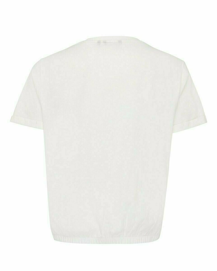 Mexx Crewneck t-shirt Off white Białe | XFIVR0713