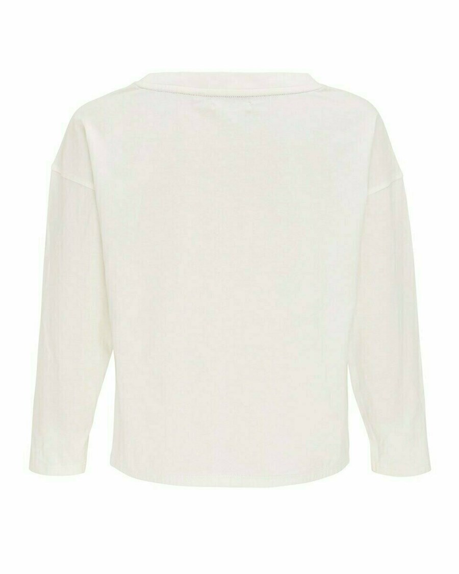 Mexx Cropped shirt LS Off white Białe | FJKBZ9431