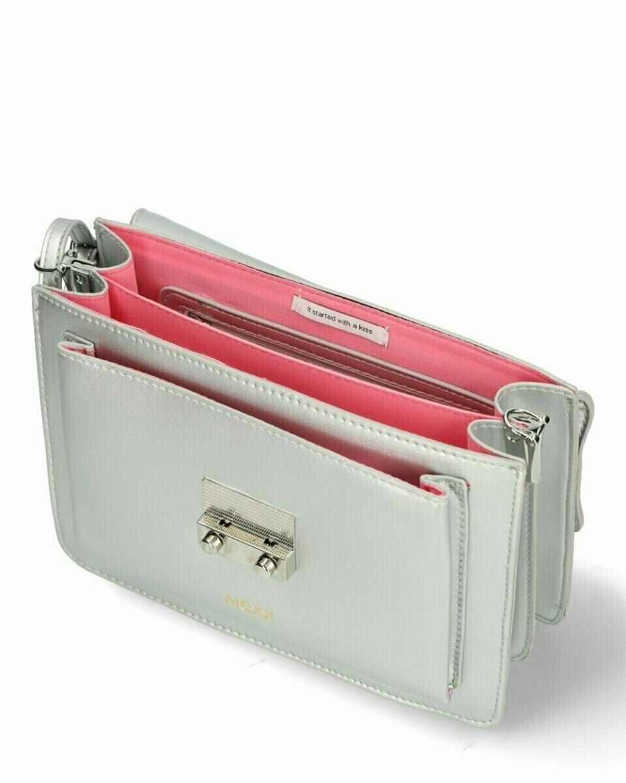 Mexx Crossbody bag Silver Srebrne | YHFKT7683