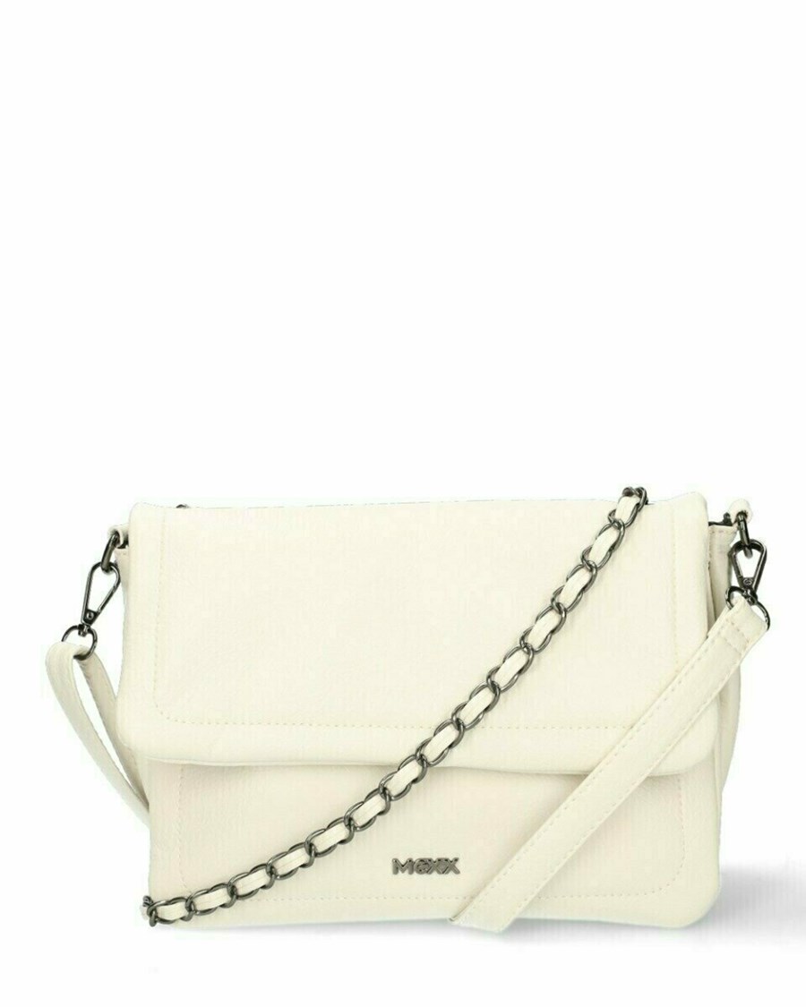 Mexx Crossbody pillow bag Off White Białe | QUOYD1405