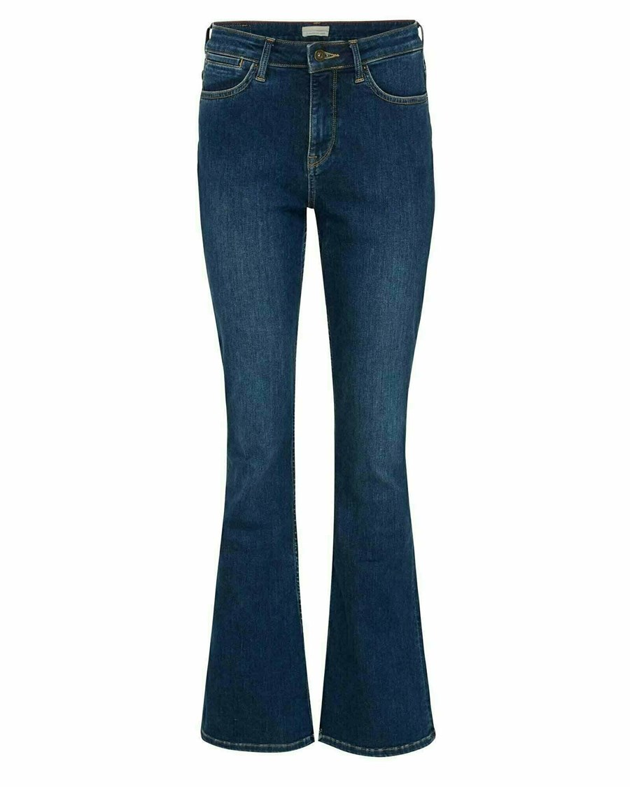 Mexx EVY High waist/ Flared leg jeans Klasyczne Blue Niebieskie | KBGNI1978