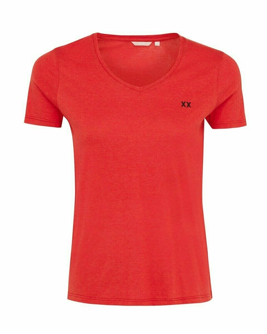 Mexx FEMMIE Basic tee Red Czerwone | UWISY3682